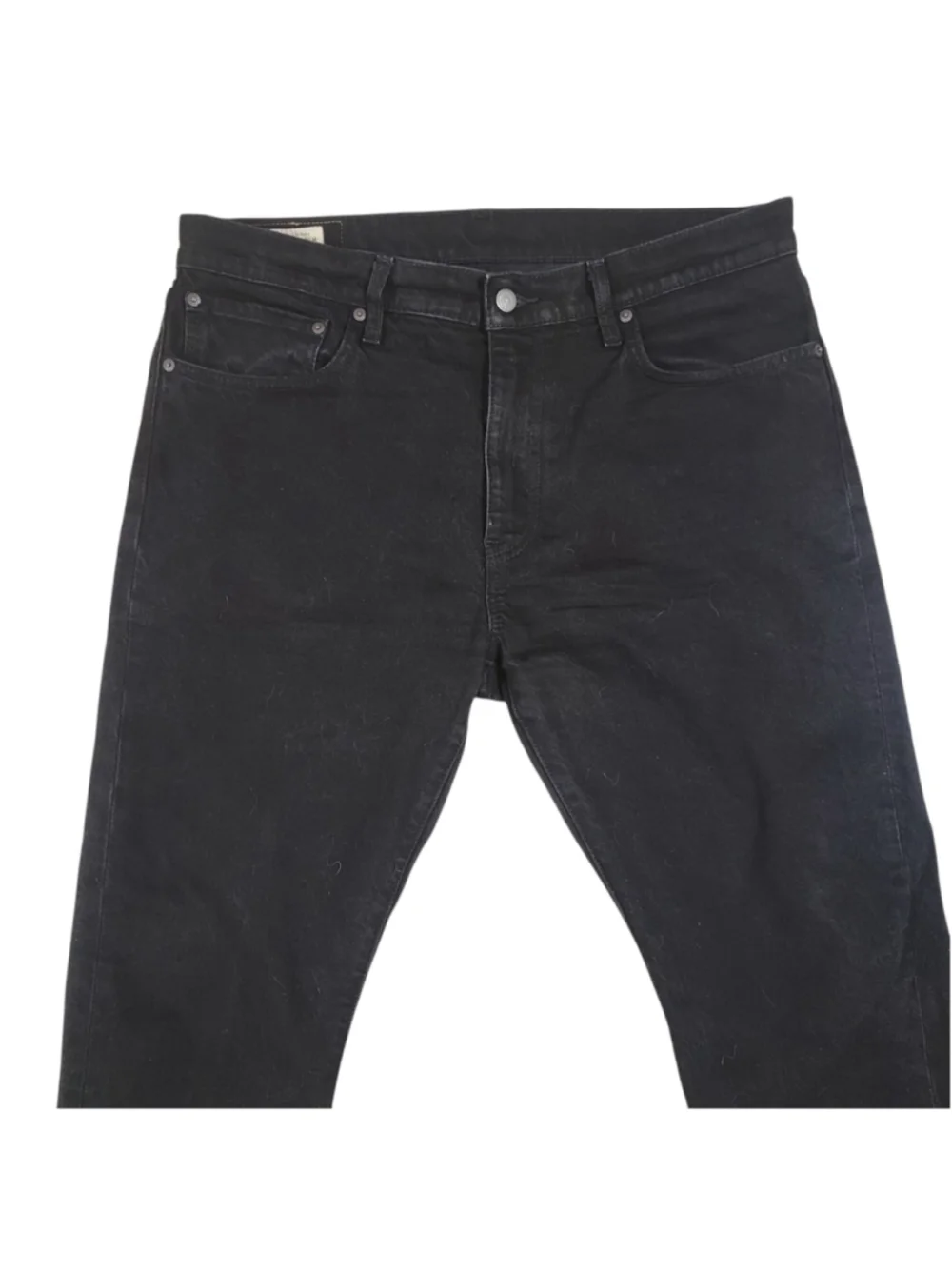 Levi's 512 Premium Slim-Fit Straight Stretch Black Jeans Size 36/30 Men Pre-own